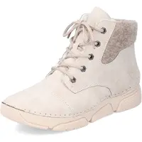 Rieker Bottines à lacets crème / chamois