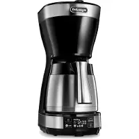 De'Longhi Cafetière filtre ICM16731 1200 W Noir et Argent