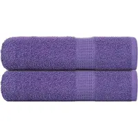 vidaXL Serviettes de bain 2 pcs violet 100x150 cm 360 g/m² 100% coton