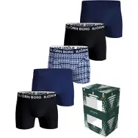 Björn Borg Boxers Cotton Stretch 5-Pack Bleu Noir Bleu foncé Multicoloré taille XL