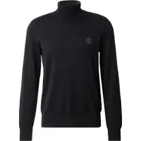 BOSS Pull à col roulé en coton et cachemire avec patch logoté