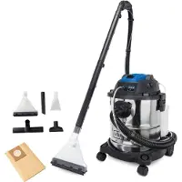 Scheppach Aspirateur de pulvérisation et de lavage SprayVac20 | 5en1 fonctions : Aspirer à sec et à l'eau, vaporiser, souffler, filtrer | 1600W | 20 L | Accessoires inclus