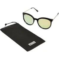Urban Classics Lunettes de soleil 'October' bleu clair / noir
