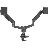 Edbak Support de bureau double - - DMV02 - 19 à 35 pouces - 20 kg - Réglage à gaz