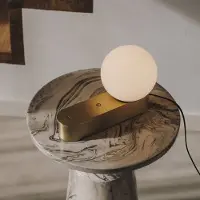 LedsC4 Perlina Lampe de Table Matte Gold