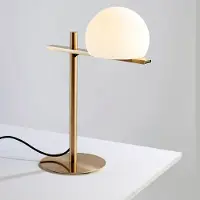 Estiluz Circ Lampe de Table Satin Gold