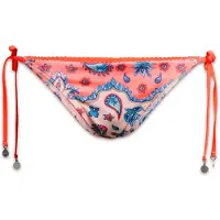 Superdry pour femme. W3010404A Bas de bikini rose avec attaches latérales (L), Beachwear, Polister recyclé, Durable