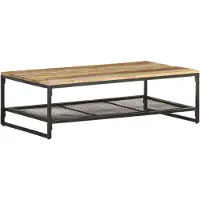 vidaXL Table basse 110x60x35 cm Bois massif recyclé