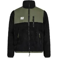 Resterods Sweat à Capuche zippé à panneaux vert homme