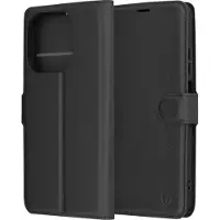Techsuit - Leather Folio - Oppo A40 4G / A60 5G - Black (Oppo A40, Oppo A60), Coque pour téléphone portable, Noir