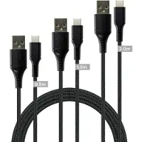 Speedlink Set de câbles USB-A vers USB-C, noir (2 m, USB 2.0)