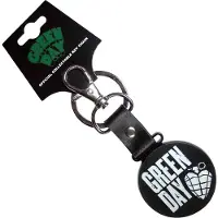 Green Day Stacked Logo & Grenade Circle Schlüsselanhänger