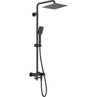 Deante Shower head with bathtub mixer - movable spout