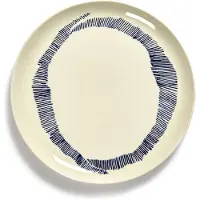 Serax Assiette Plate Serax Feast Tableware By Ottolenghi White Blue L 26,5 cm
