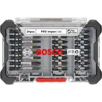 Bosch Pro Screwdriver Bit Set 24 Pieces Argenté