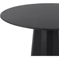 Beliani Table De Repas Plato Métal Noir