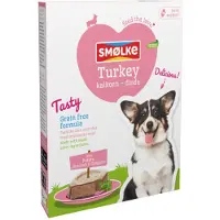 Smolke Smølke Tasty Turkey pâtée pour chien à la dinde fraîchement cuit à la vapeur