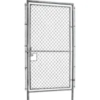 Aquagart Porte pour clôture de protection contre la faune sauvage, clôture forestière, clôture de pâturage, grillage noué, 2 m de large
