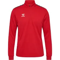 Hummel Sweat de sport 'AUTHENTIC' gris / canneberge / noir / blanc