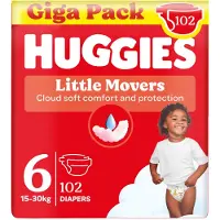 Huggies Little Movers Size 6 Diapers 102 Units Clair