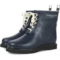 Ilse jacobsen Bottes en caoutchouc bleu marine / blanc