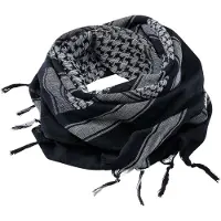 Brandit Écharpe de - Shemag - Foulard - pour Unisexe - noir/blanc - Taille Standard