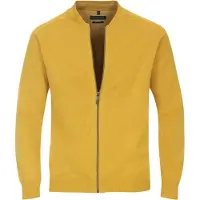 Casa Moda Casual Regular Fit Cardigan jaune, Unicolore