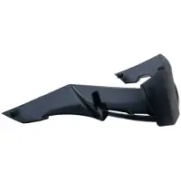 Cgm Becquet arrière étendu Noir Transparent Mat Casque 127 DEEP