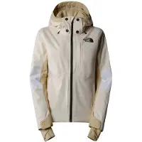 The North Face - Veste de ski - W Lenado Jacket White Dune/Gravel/Khaki pour Femme - Taille XS - Beige