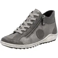 Remonte bottine femme semelle flexible et amortissante avec fermeture éclair R1477, Taille:37 EU, Couleur:Gris