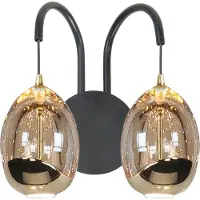 Highlight Applique murale Golden Egg noir 3 lumières