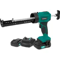 Vonroc Pistolet à calfeutrer sans fil 20V | Incluant 2x 2.0Ah batteries et chargeur