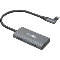 SmallRig Hub USB-C 4-en-1 PD 100W / USB-C 3.1 / USB-C 2.0 avec adaptateur audio x 2 4598