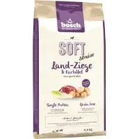 Bosch Croquettes pour Chien Sénior - - HPC Plus - Chèvre/Pommes de Terre - 12,5 kg - Noir