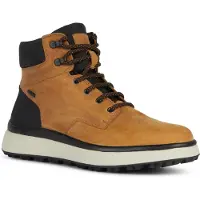 Geox Bottines à lacets 'Granito' cognac / noir