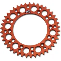 Renthal 224u-520 Ultralight Grooved Rear Sprocket Rouge 50t