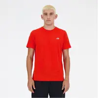 New Balance pour homme. MT41222 Essential Sport T-Shirt rouge (XL), Multisport, Manche courte, Polister recyclé, Durable