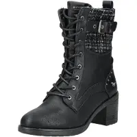 Mustang Bottines à lacets gris / noir