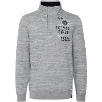 FQ1924 Pull-over 'GUDMUND' gris / noir