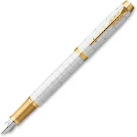 Parker IM Premium Pearl/Gold Stylo-plume Fine