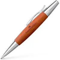 Faber-Castell E-Motion Porte-mine en bois de poirier marron et chrome - 1,4 mm