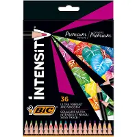 BIC Intensity Premium Crayons de couleur Lot de 36