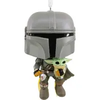 Hallmark Funko Pop ornement mandalorien avec Grogu 8 cm