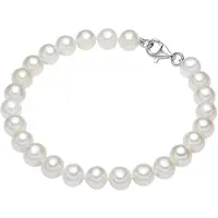 Lulu & Jane Bracelet argent / blanc perle