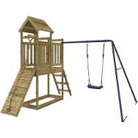 vidaXL Aire De Jeux D'extérieur Bois De Pin Imprégné