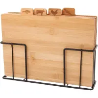 Berdsen Ensemble de 4 planches à découper en bambou sur support 48167