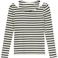 s.Oliver T-Shirt crème / noir