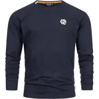 INDICODE JEANS T-Shirt 'Trense ' bleu marine / blanc