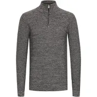 INDICODE JEANS Pull-over 'Jador' gris foncé / blanc