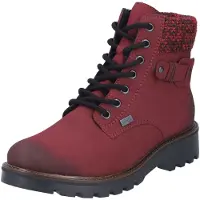 Rieker Bottines à lacets bordeaux